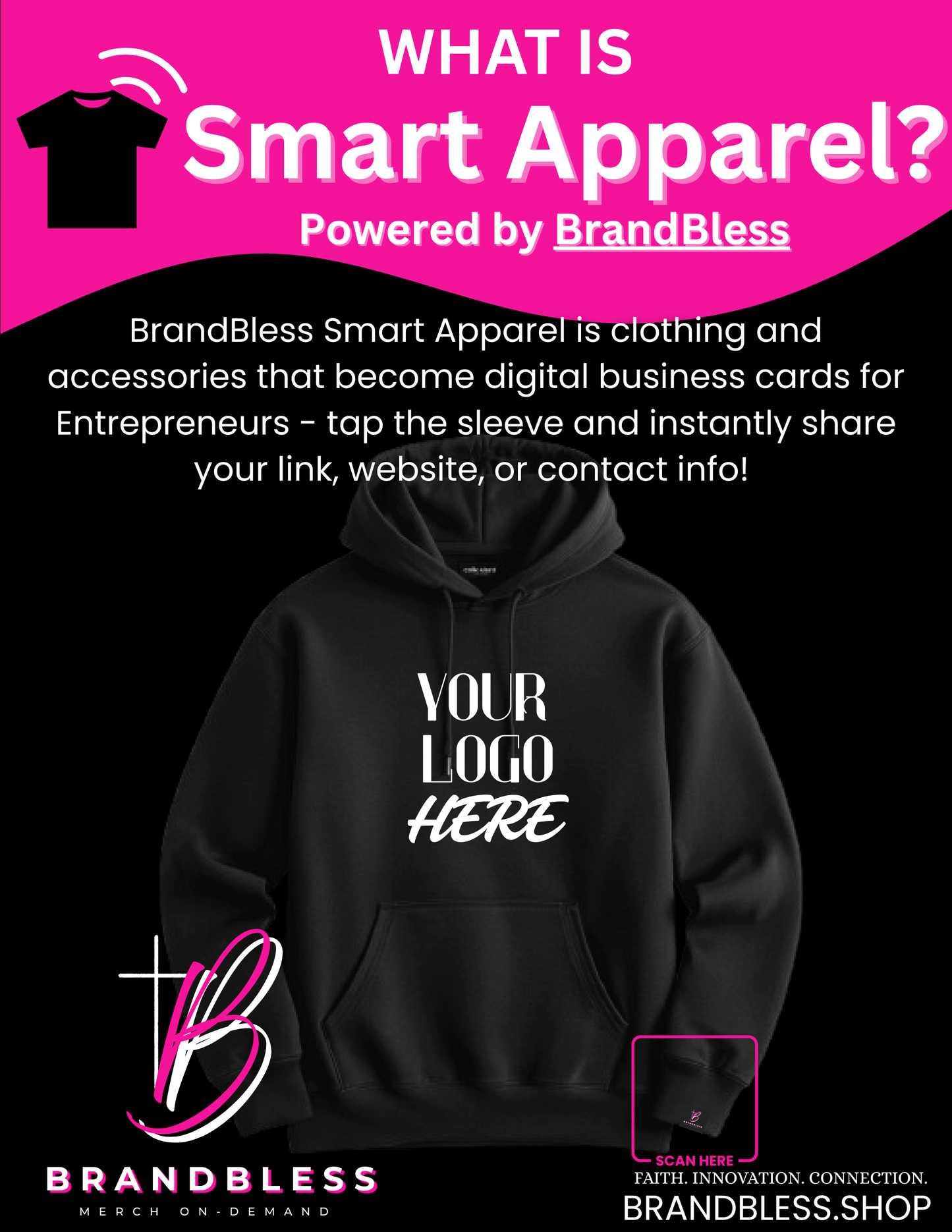“Smart" Hoodie powered by BrandBless