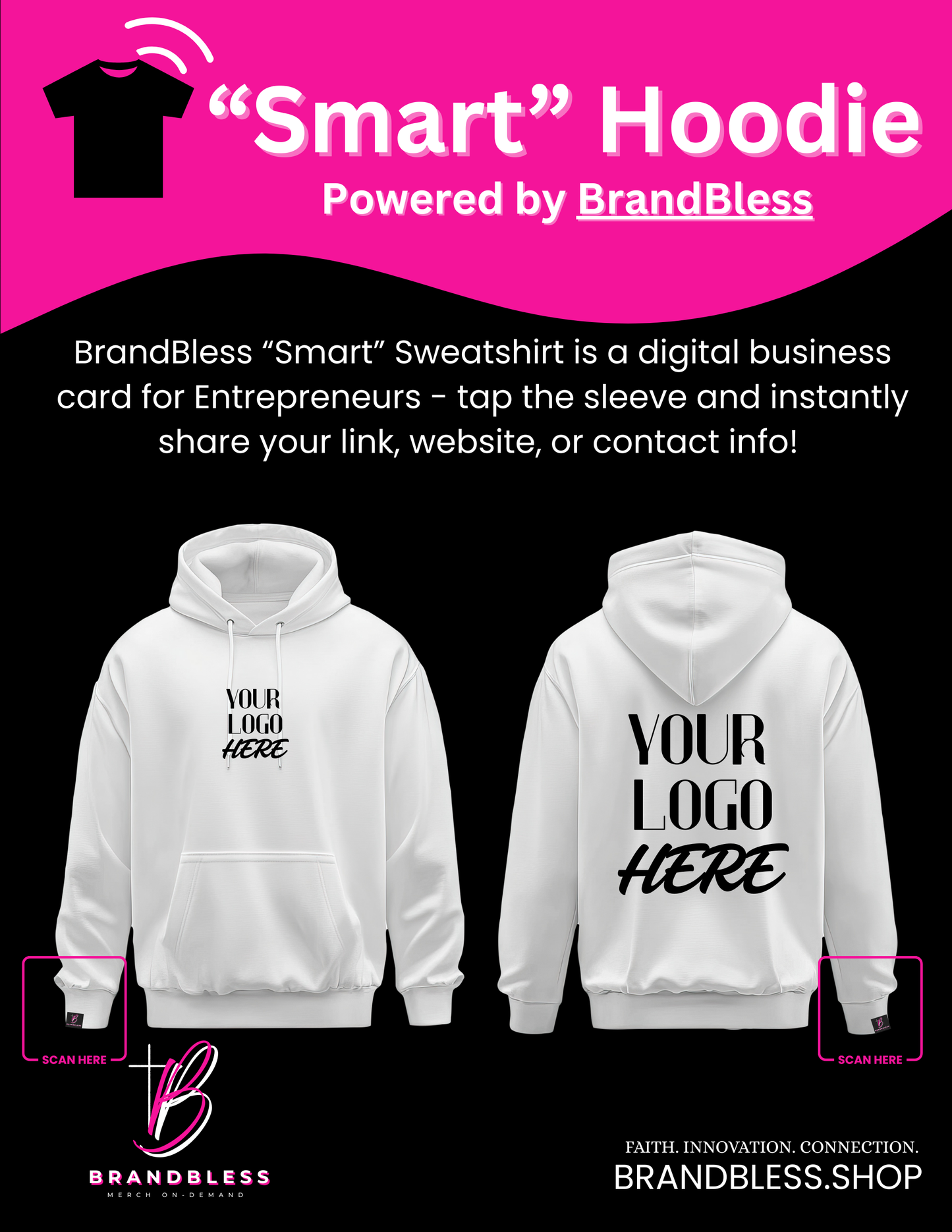“Smart" Hoodie powered by BrandBless