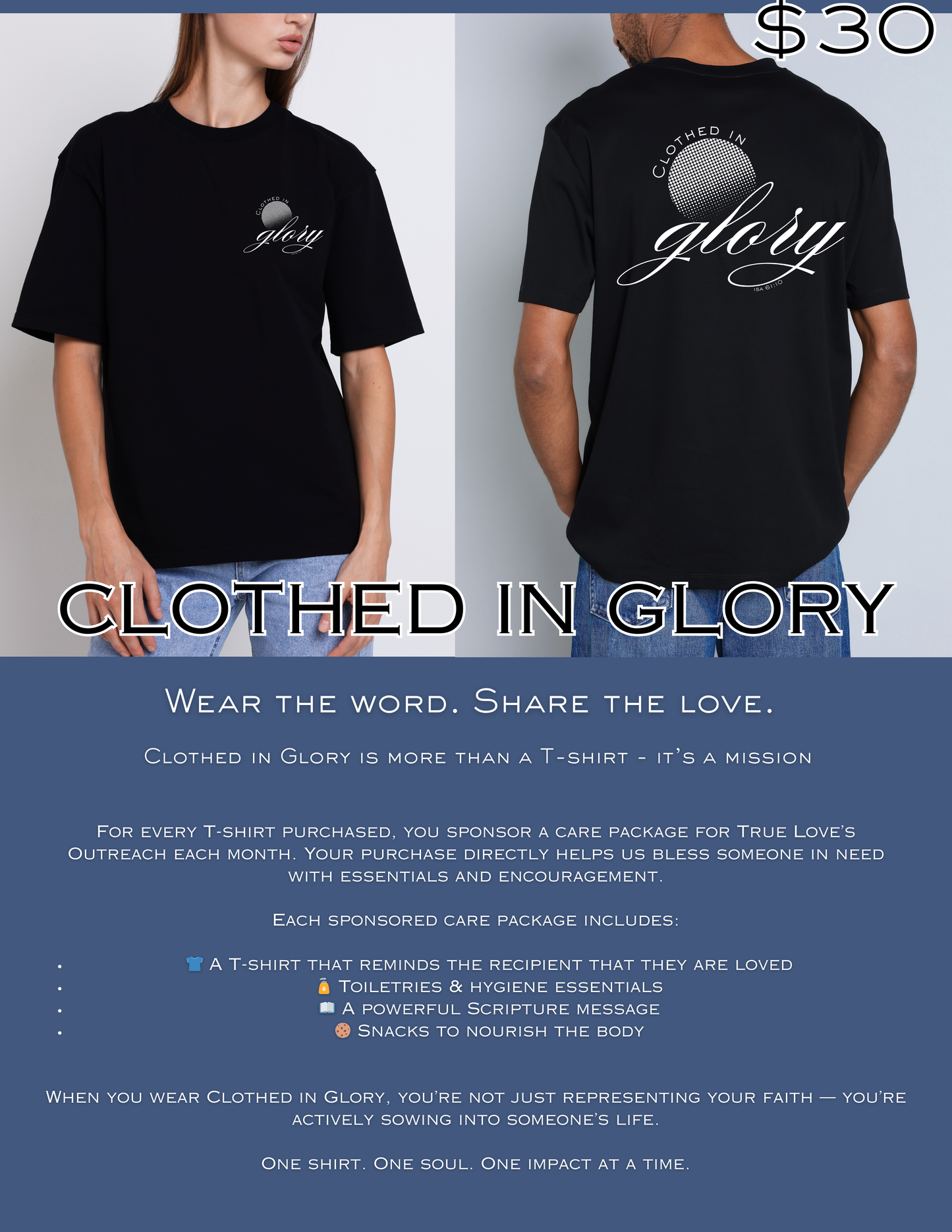 CLOTHED IN GLORY